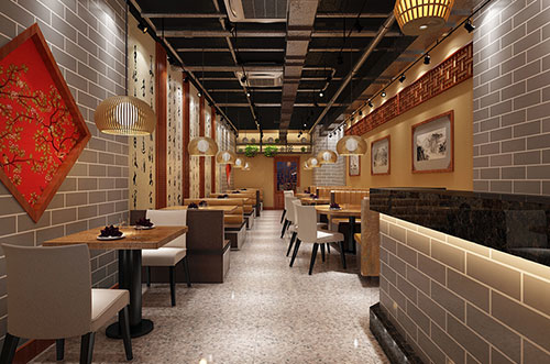 佳木斯传统中式餐厅餐馆装修设计效果图