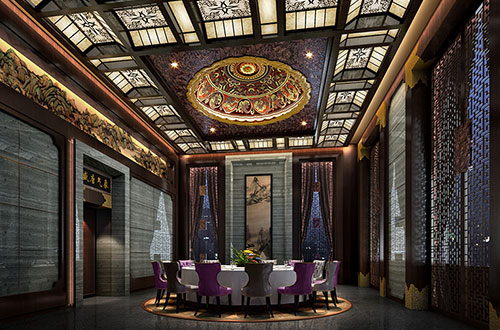 佳木斯低调奢华的新中式酒店设计效果图