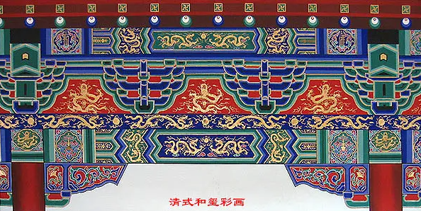 佳木斯中国建筑彩画装饰图案